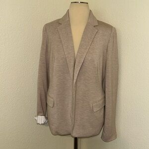 Chico’s 0 Adorable Pink & Gray Blazer Jacket like XS or 4 or 6 Fully lined